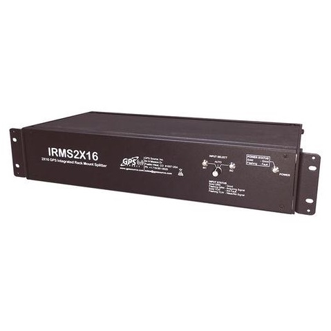 GPS Source IRMS216 - 2x16 GPS Integrated Rack Mount Splitter
