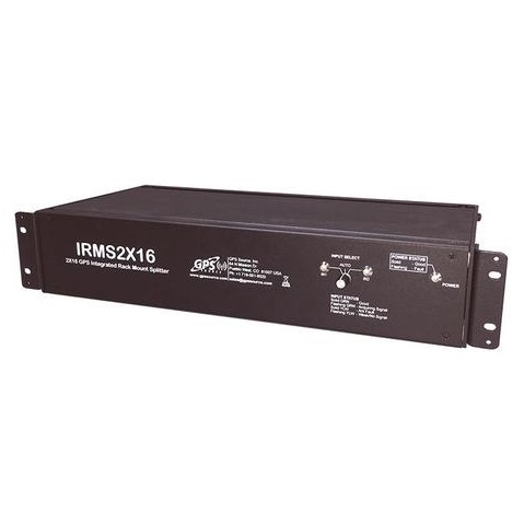 GPS Source IRMS28 - 2x8 GPS Integrated Rack Mount Splitter