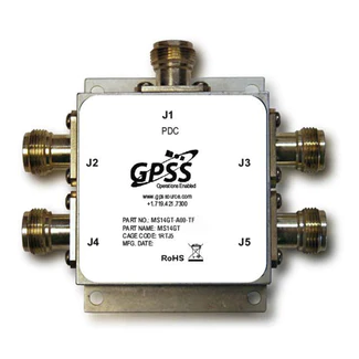 MS14GT 1x4 MIL SPEC GPS Splitter
