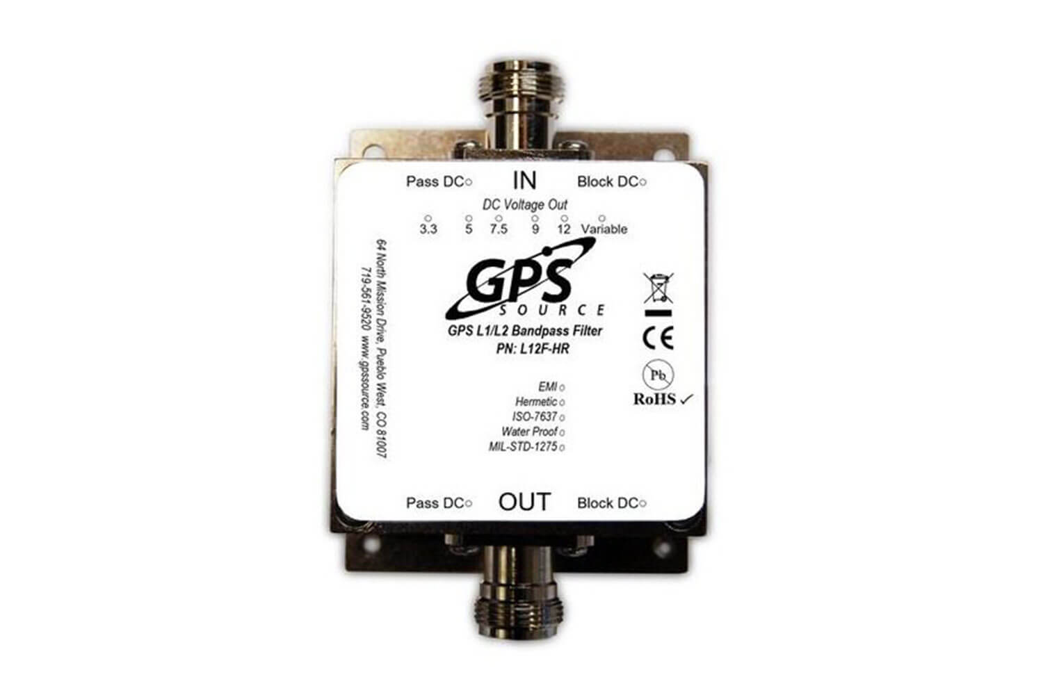 GPS Source L12F-HR – GPS Bandpass Filter